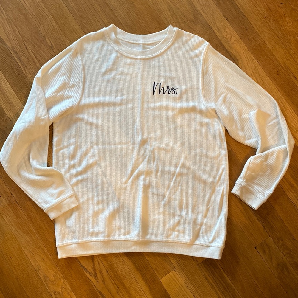 Mrs./Bridal crew neck sweatshirt